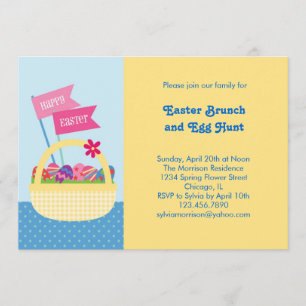 Invitación a la cesta de Pascua