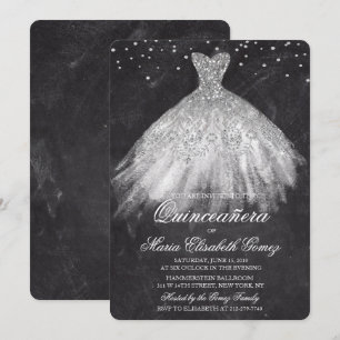 Invitación a la charla de diamantes de Quinceanera