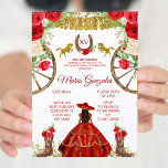 Invitación a la Charra Roja Mexicana Mis XV Anos<br><div class="desc">Charra Roja Mexicana Mis XV Invitaciones Anos Mis Quince Anos,  15º cumpleaños, </div>