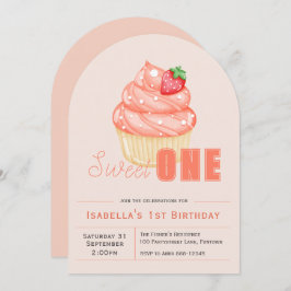 Invitación a la chica de primer cumpleaños Sweet O