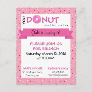 Invitación a la cita con cumpleaños de 4,25" x 5,5
