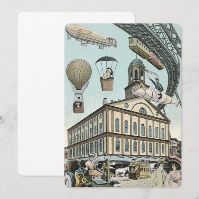 Invitación a la ciudad del Punk de vapor de cienci (Anverso / Reverso)