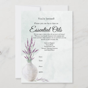 Invitación a la clase de aceites esenciales