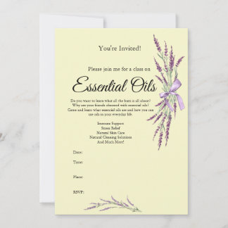 Invitación a la clase de aceites esenciales