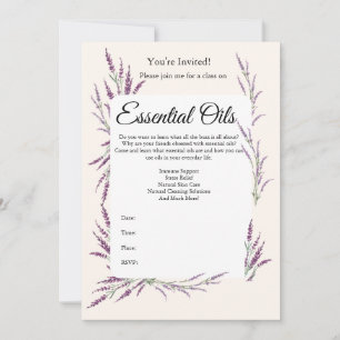 Invitación a la clase de aceites esenciales