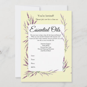 Invitación a la clase de aceites esenciales