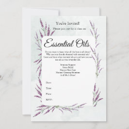 Invitación a la clase de aceites esenciales