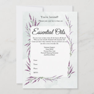 Invitación a la clase de aceites esenciales