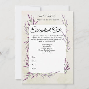 Invitación a la clase de aceites esenciales
