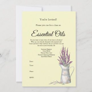 Invitación a la clase de aceites esenciales