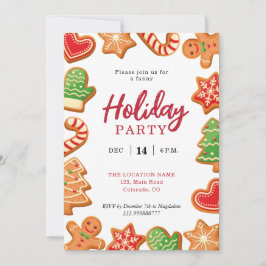 Invitación a la Cocina Gingerbread de la Fiesta de