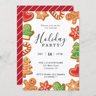 Invitación a la Cocina Gingerbread para Fiesta Anu