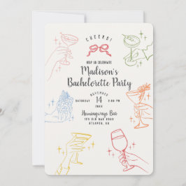 Invitación a la colorida fiesta de la Fiesta de có