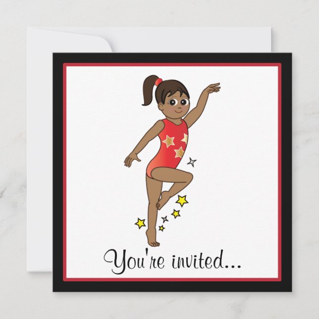 Invitación a la competencia de gimnasia (Anverso)