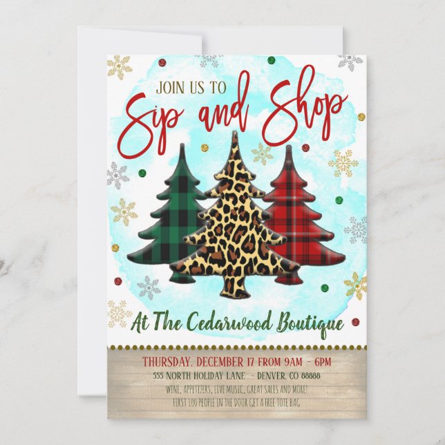 Invitación a la compra de navidades (Anverso)