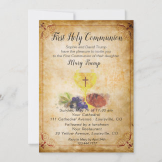 Invitación a la comunicación de Vintage First Holl
