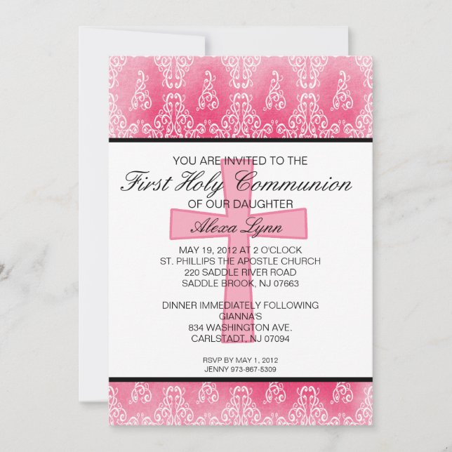 Invitación a la comunidad de Chicas de la Cruz Ros (Anverso)