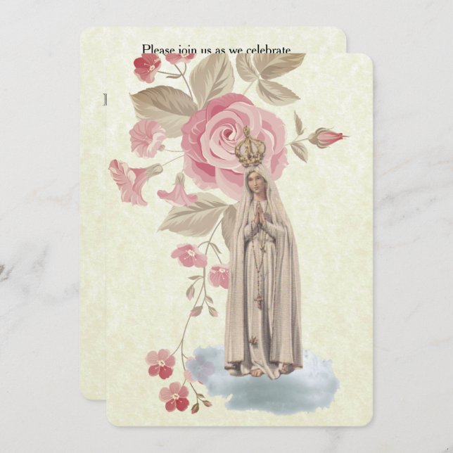 Invitación a la comunidad tradicional católica (Anverso / Reverso)