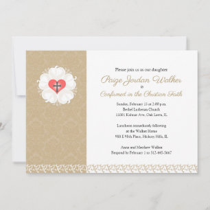 Invitación a la confirmación de Damask Lutheran Cr