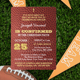 Invitación a la confirmación de Football Gold