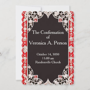 Invitación a la confirmación de iglesia personaliz
