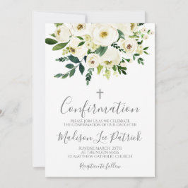 Invitación a la confirmación floral