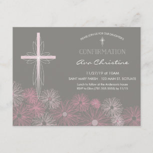 Invitación a la confirmación - Invitar con cruz, f