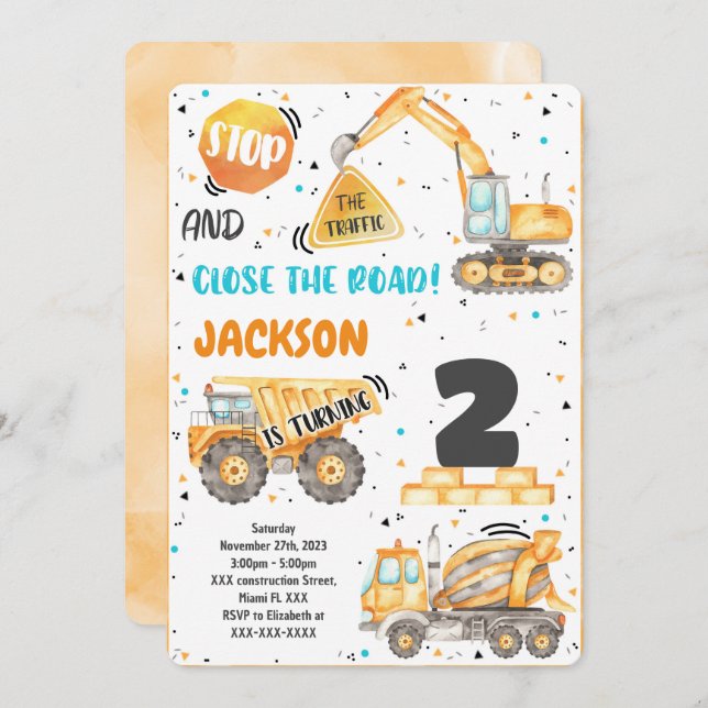 Invitación a la construcción (Anverso / Reverso)