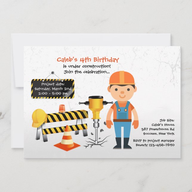 Invitación a la construcción en curso (Anverso)