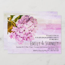 Invitación a la contratación de bodas de hortensia