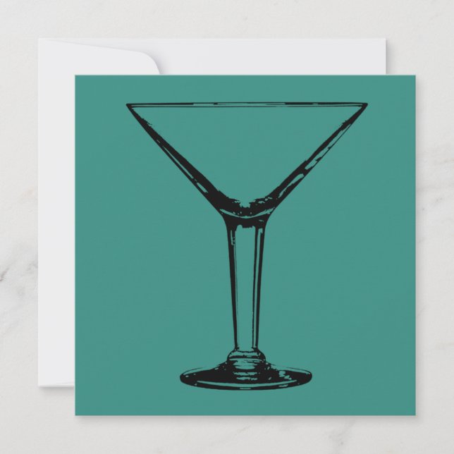 Invitación a la copa Martini Fiesta de cócteles (Anverso)