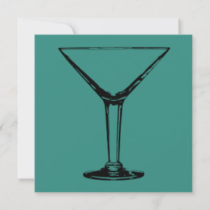 Invitación a la copa Martini Fiesta de cócteles
