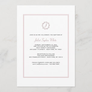 Invitación a la corona de monograma