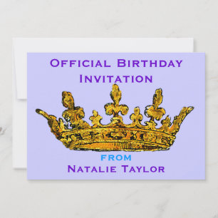 Invitación a la corona de oro de la princesa de cu
