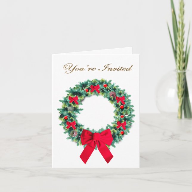 Invitación a la corona decorada (Anverso)