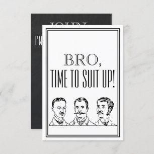 Invitación a la cosecha de Groomsman o la mejor pr