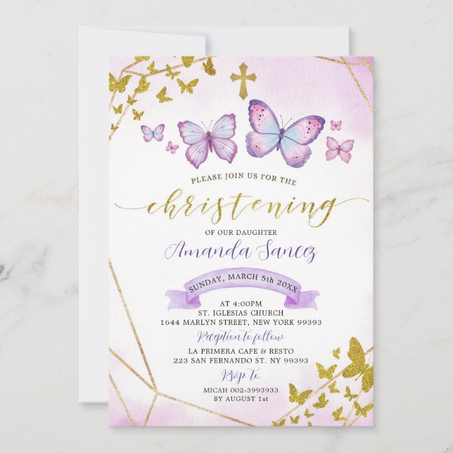 Invitación a la cristiandad de la flor morada y la (Anverso)