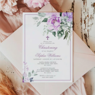 Invitación a la cristiandad de las flores violetas