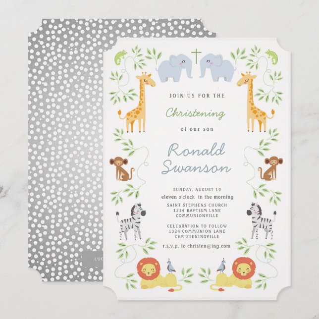 Invitación a la cristiandad de los animales árabes (Anverso / Reverso)