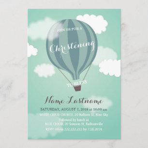 Invitación a la cristiandad de los globos aerostát