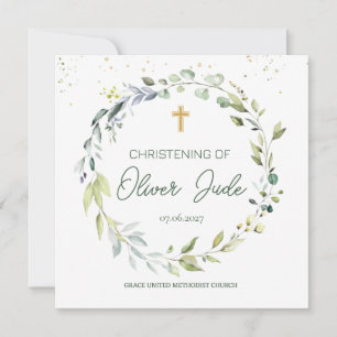 Invitación a la cristiandad del follaje de Eucalyp