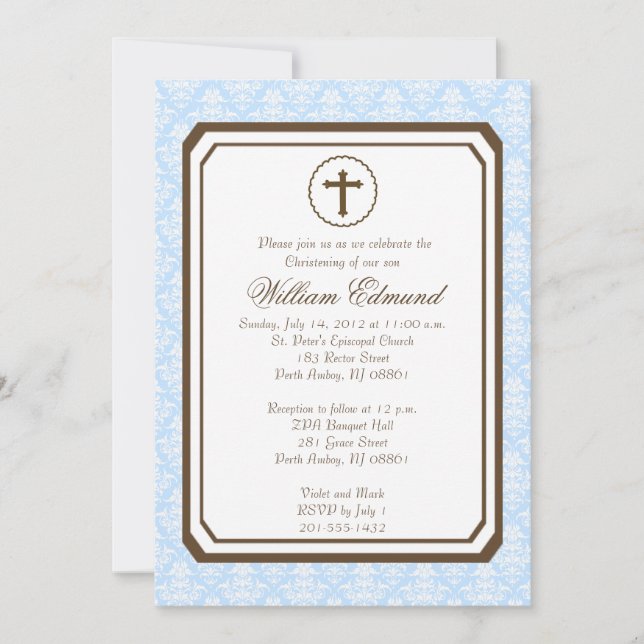 Invitación a la cristiandad elegante - Azul (Anverso)