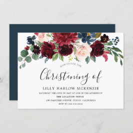 Invitación a la cristiandad moderna del vino rojo 