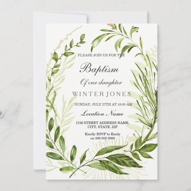 Invitación a la cristiandad por bautismo de varón  (Anverso)