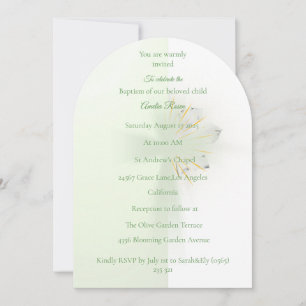 Invitación a la cruz del bautismo de la elegancia 