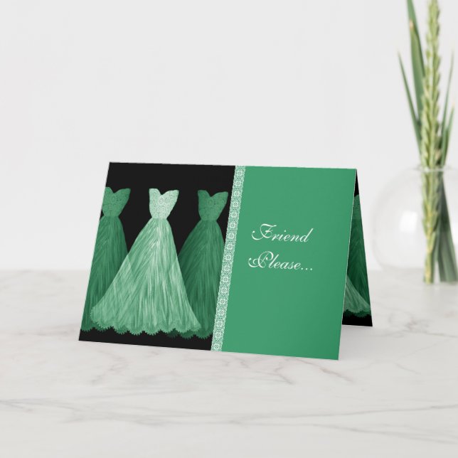 Invitación a la dama de honor personalizado - Bast (Anverso)