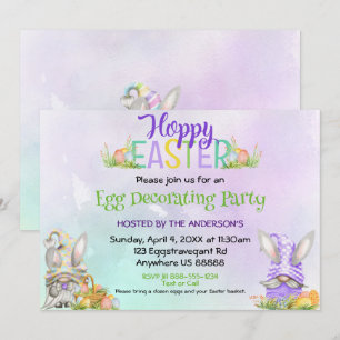 Invitación a la decoración de huevos de Pascua