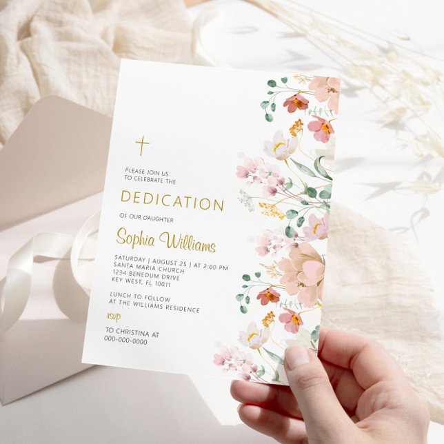 Invitación a la dedicación de flores silvestres (Subido por el creador)