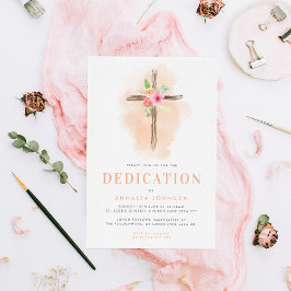 Invitación a la dedicción de la cruz floral acuáti