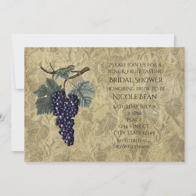 Invitación a la degustación de vino de frutas de u (Anverso)